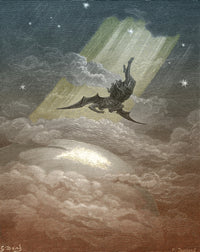 Satan Flying to Earth Poster Print by Science Source