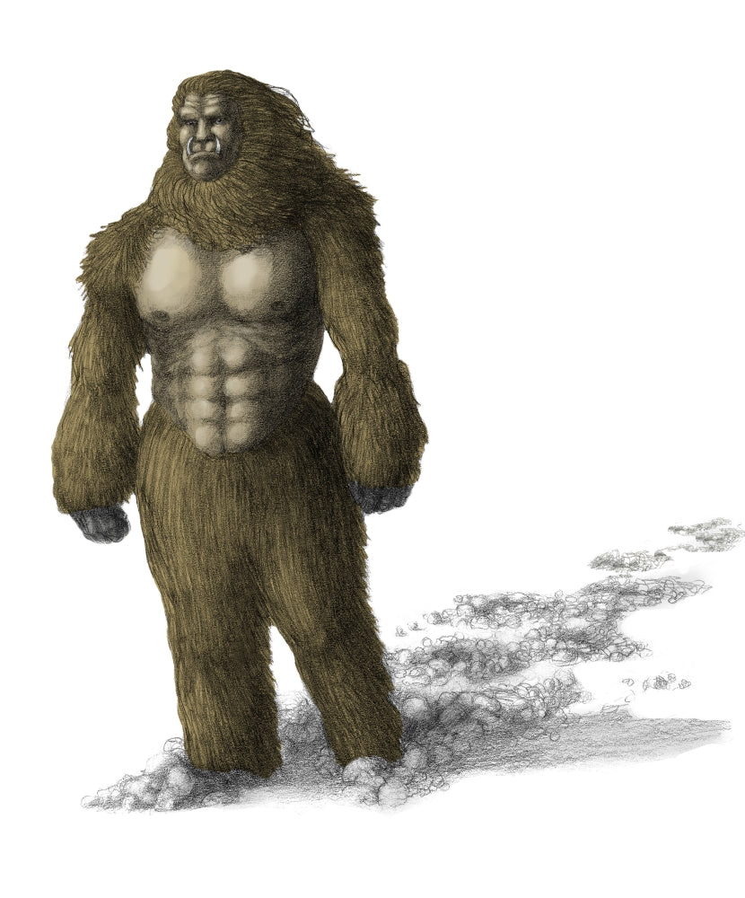 Yeti or Abominable Snowman Poster Print by Spencer Sutton