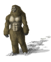 Yeti or Abominable Snowman Poster Print by Spencer Sutton