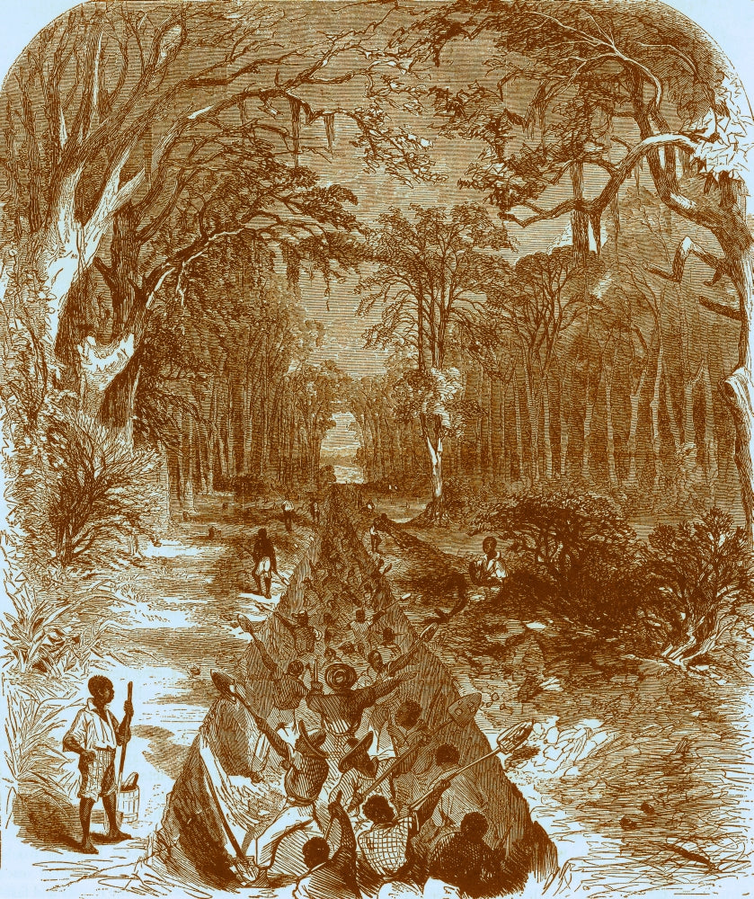 Grant's Canal 1862 Poster Print showcasing historical military engineering.