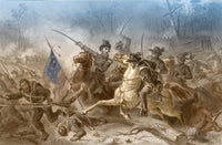 Battle of Shiloh, Charge of General Grant 1862 Poster Print