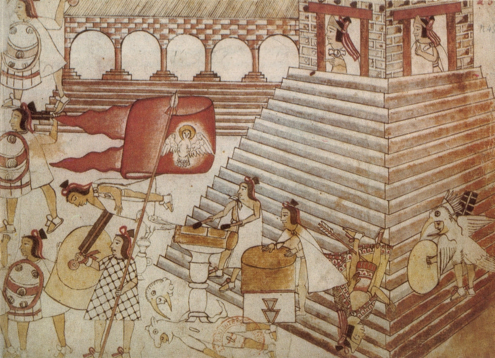 Siege of Tenochtitlan 1521 Historical Poster Print