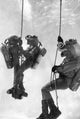 Deep Sea Divers Poster Print showcasing divers exploring underwater.