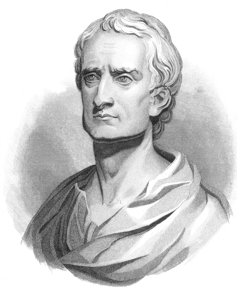 Isaac Newton Polymath Poster Print showcasing his contributions to science.
