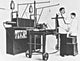 Early 20th Century X-Ray Machine Poster Print showcasing historical medical technology.