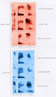 Spectrograms of the word 'Speech' Poster Print showcasing sound wave patterns.