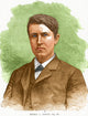Thomas Edison Poster Print celebrating American innovation and invention