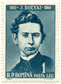 Janos Bolyai Hungarian Mathematician Poster Print