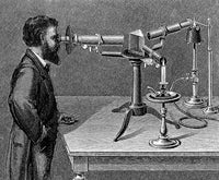Simms Spectroscope, 1830 Poster Print showcasing early scientific innovation.