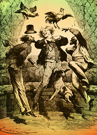 From the Earth to the Moon, 1865 Poster Print showcasing vintage art