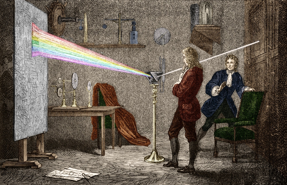 Isaac Newton Polymath Poster Print showcasing the brilliance of science.
