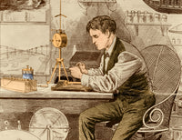 Thomas Edison American Inventor Poster Print showcasing innovation