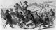 John Brown's Raid 1859 Poster Print showcasing a historical event.