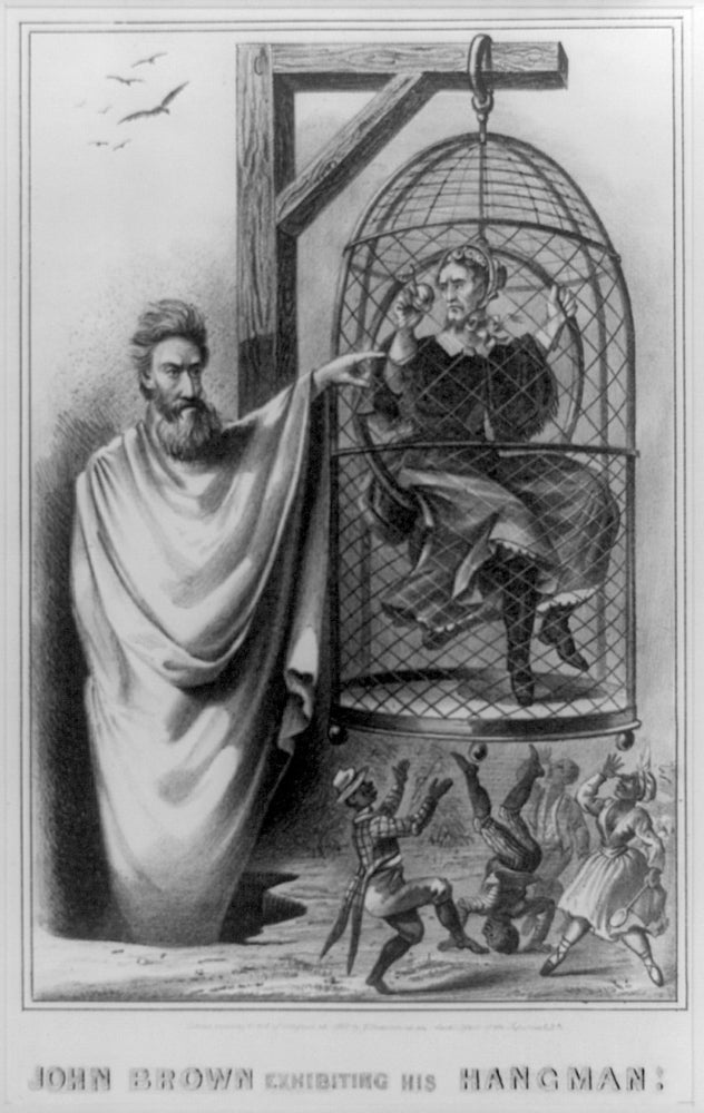 John Brown Exhibiting His Hangman 1863 art print on premium paper.