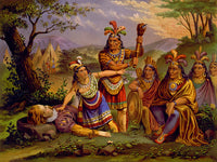Pocahontas Saving Captain John Smith 1607 Poster Print