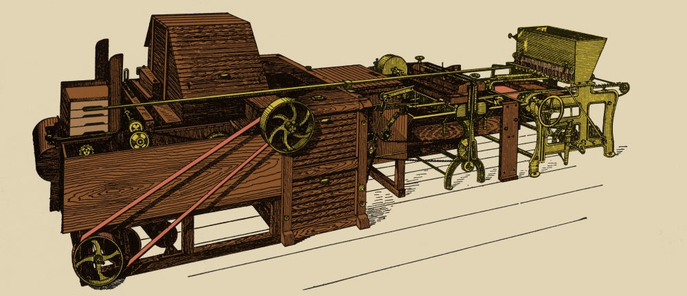 Starch-Buck Candy Making Machine Poster Print showcasing vintage candy making.