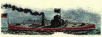 USS Monitor Historical Poster Print showcasing naval innovation.