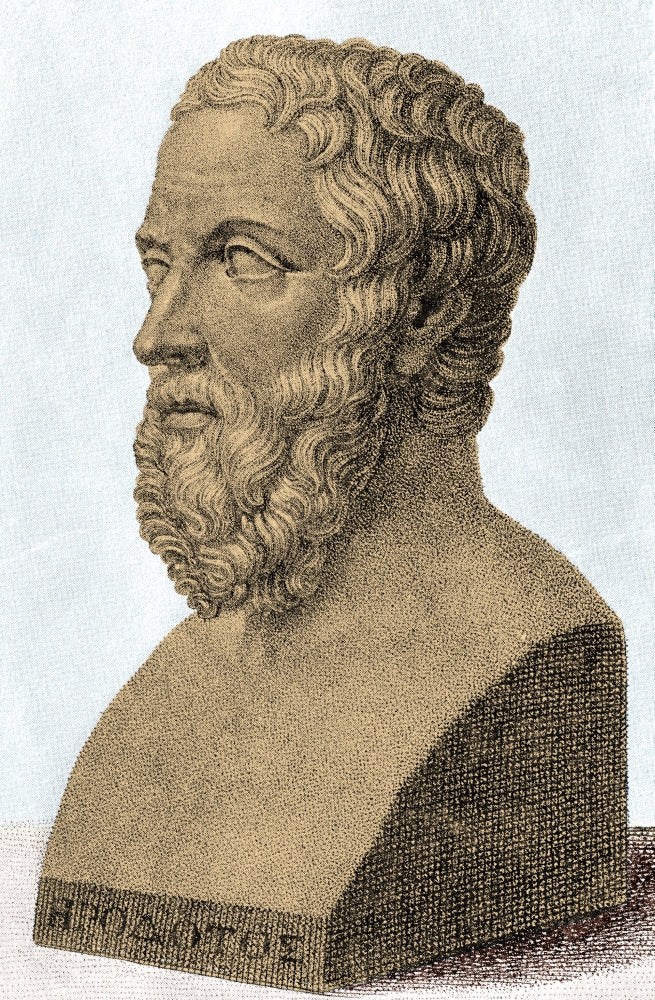 Herodotus Ancient Greek Historian Poster Print - 18x24