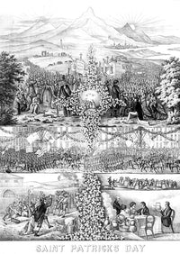 Saint Patrick's Day 1874 Poster Print showcasing Irish culture and tradition.