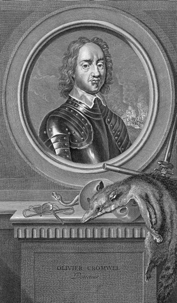 Oliver Cromwell English Political Leader Poster Print