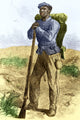 Black Civil War Soldier Poster Print showcasing historical artwork.