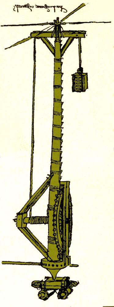 Da Vinci Invention Lifting Gear Machine Poster Print
