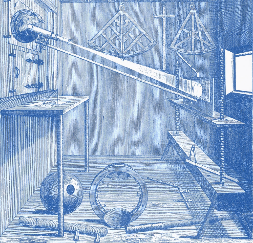 Apparatus of Johannes Hevelius Poster Print showcasing 17th-century astronomy