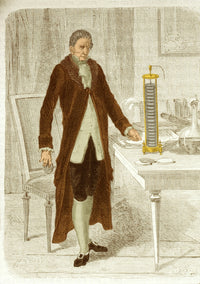 Alessandro Volta Poster Print showcasing the Italian physicist's legacy.