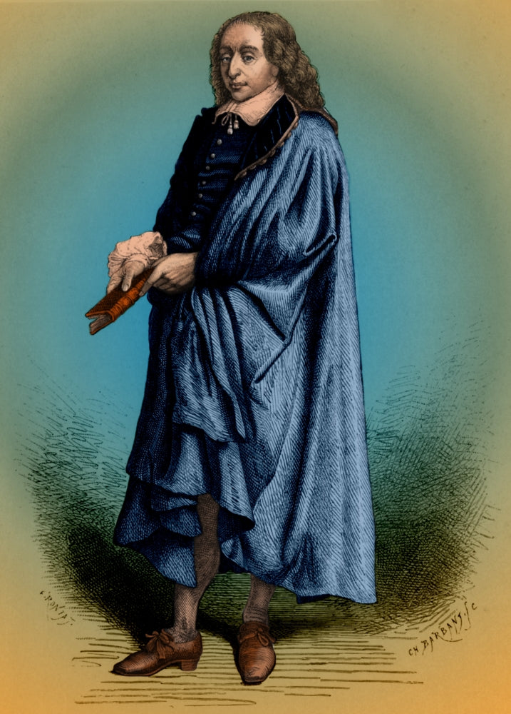 Blaise Pascal Poster Print showcasing the French polymath