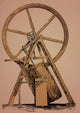 Watt's Oscillating Engine Poster Print showcasing intricate design and engineering.
