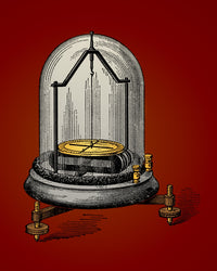 Astatic Galvanometer Poster Print showcasing detailed scientific illustration.