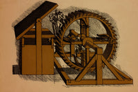 Da Vinci Invention Military Engine Poster Print showcasing intricate designs