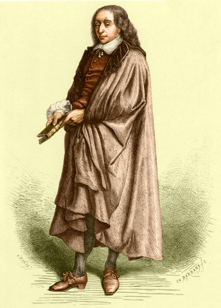 Blaise Pascal Poster Print showcasing the French polymath's legacy