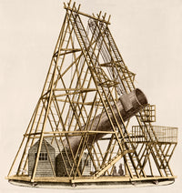 William Herschel 40 Foot Telescope Poster Print from the 1880s