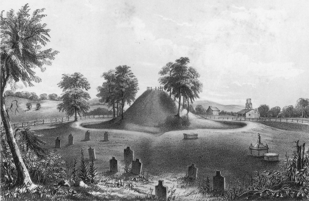 Great Mound at Marietta 1848 Poster Print by Science Source
