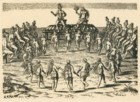 Native American Wedding Ceremony 16th Century Poster Print