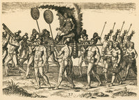 Native American Wedding Ceremony 16th Century Poster Print