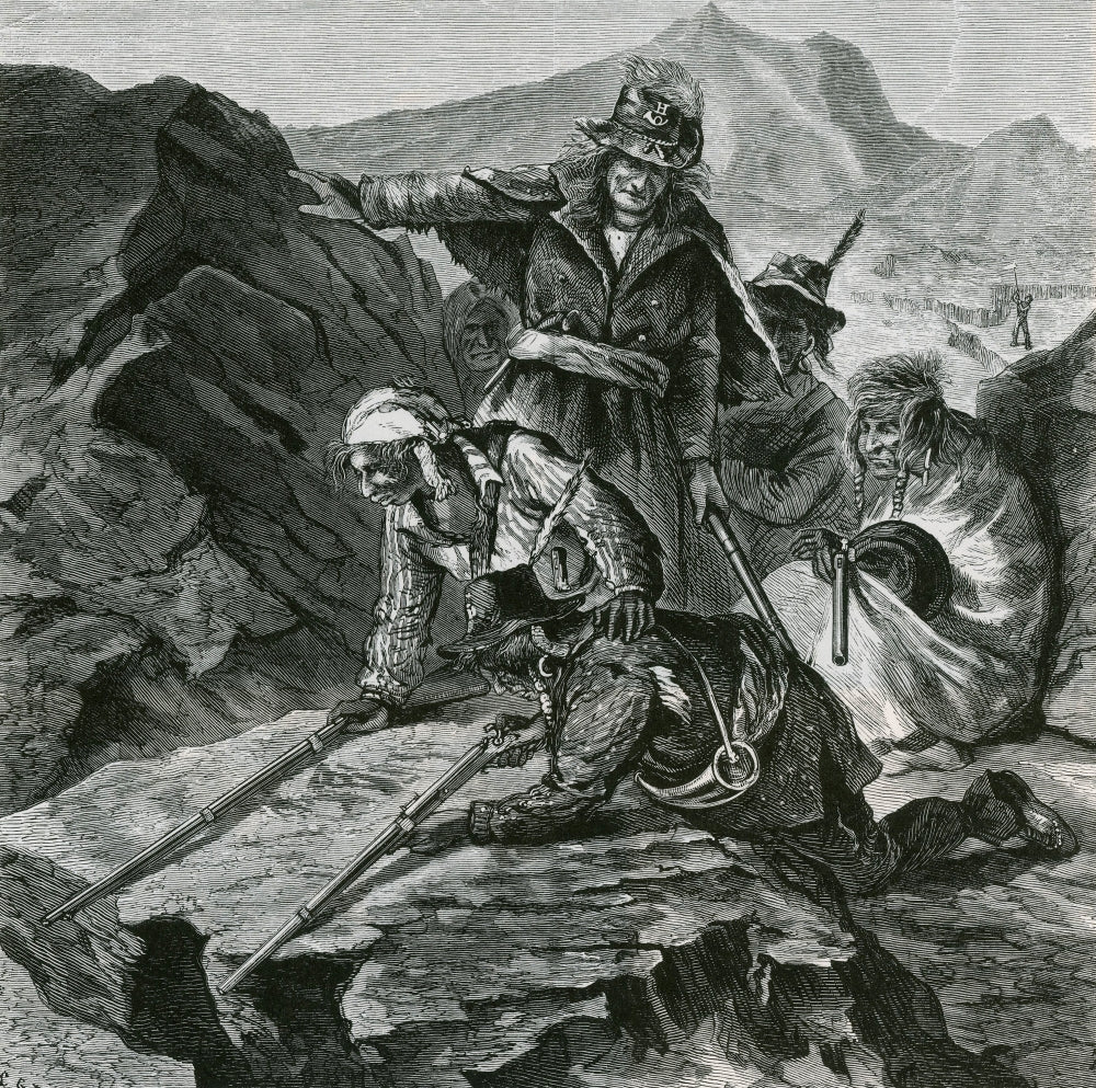 Modoc Indians Fighting US Army 1873 poster print by Science Source