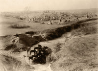 Sioux Camp at Pine Ridge, 1891 poster print showcasing Native American history.