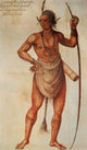 Native American Man 16th Century Poster Print showcasing indigenous heritage.