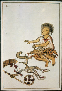 Birth of Huitzilopochtli 16th Century Poster Print by Science Source
