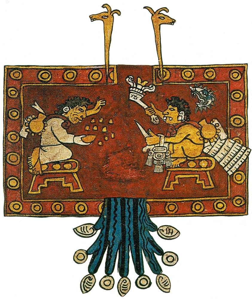 Oxomoo and Cipactonal Aztec Adam and Eve Poster Print