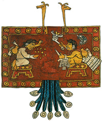 Oxomoo and Cipactonal Aztec Adam and Eve Poster Print