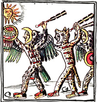 Aztec Warriors Codex Florentine 16th Century Poster Print