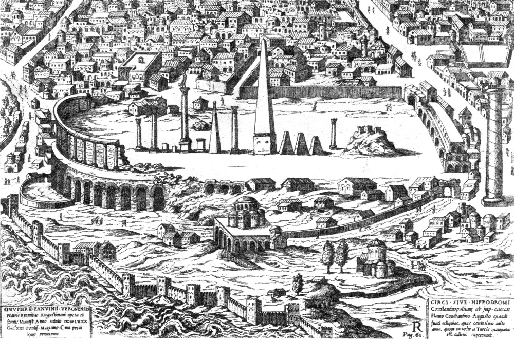 Ruins of the Hippodrome 15th Century Poster Print showcasing historical architecture