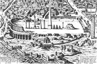 Ruins of the Hippodrome 15th Century Poster Print showcasing historical architecture