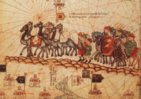 Marco Polo's Caravan 14th Century Poster Print depicting historical exploration