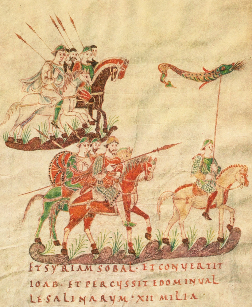 Frankish Knights, 9th Century Poster Print on premium heavy stock paper.