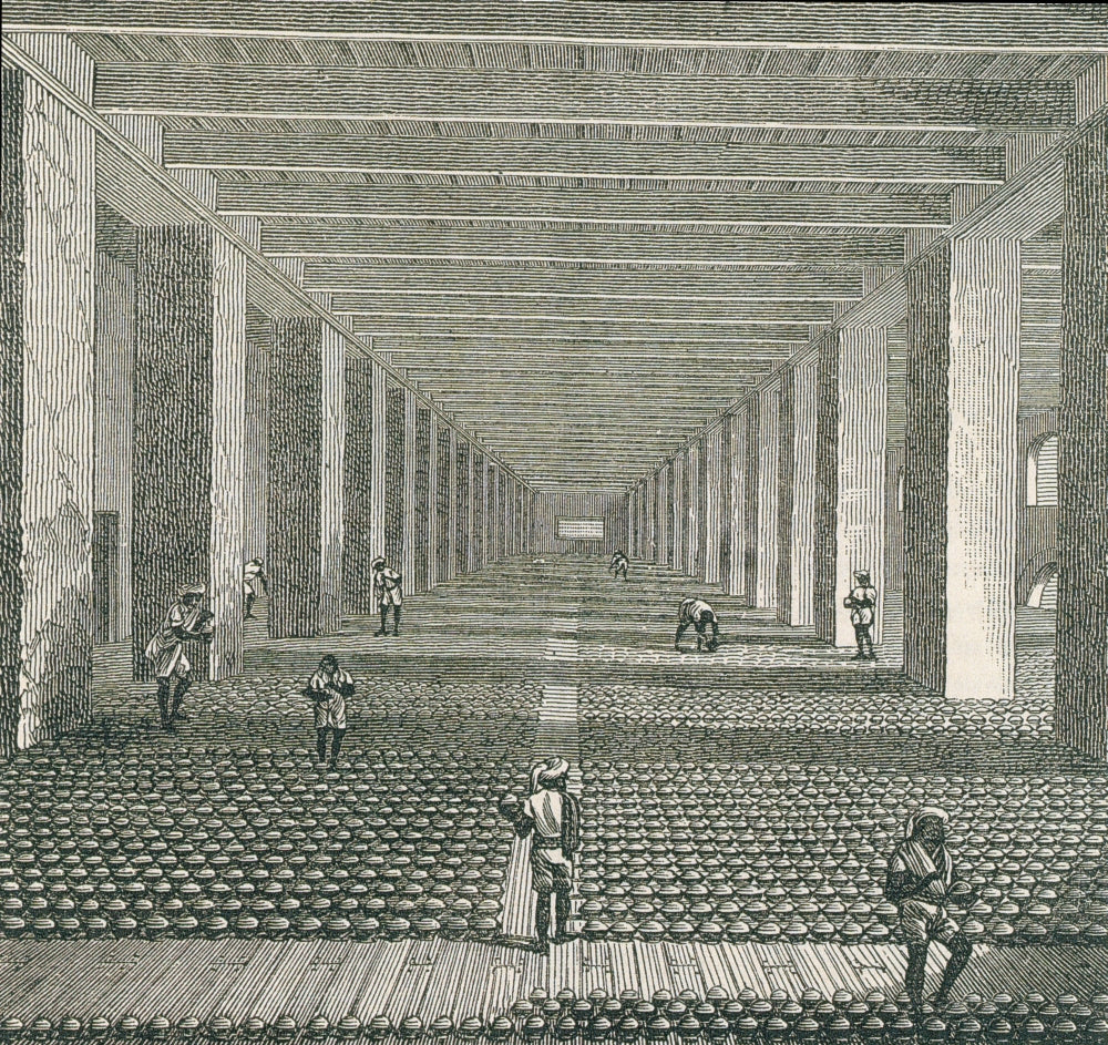 Opium Factory 1882 Poster Print by Science Source, vibrant historical artwork.