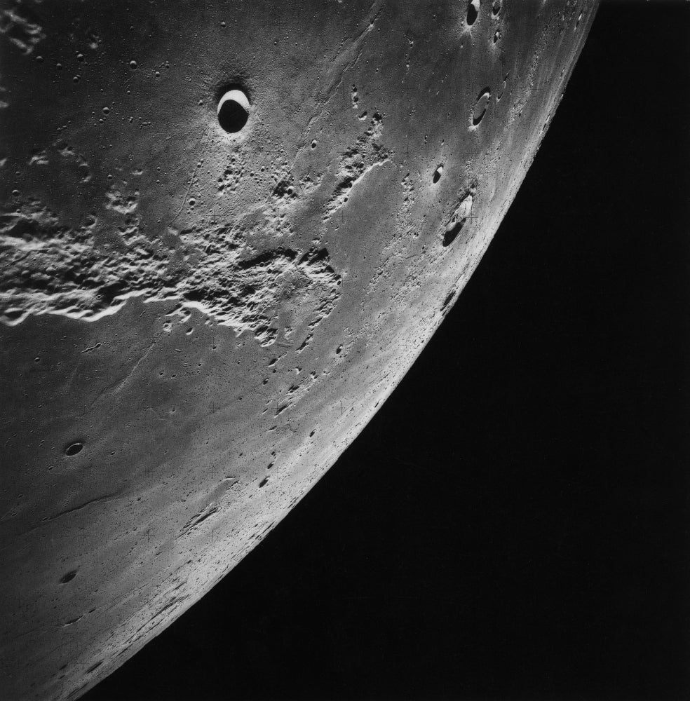 Apollo 16 Mission Moon Poster Print showcasing the lunar surface